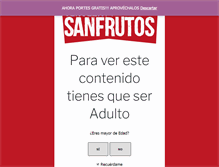 Tablet Screenshot of cervezasanfrutos.com